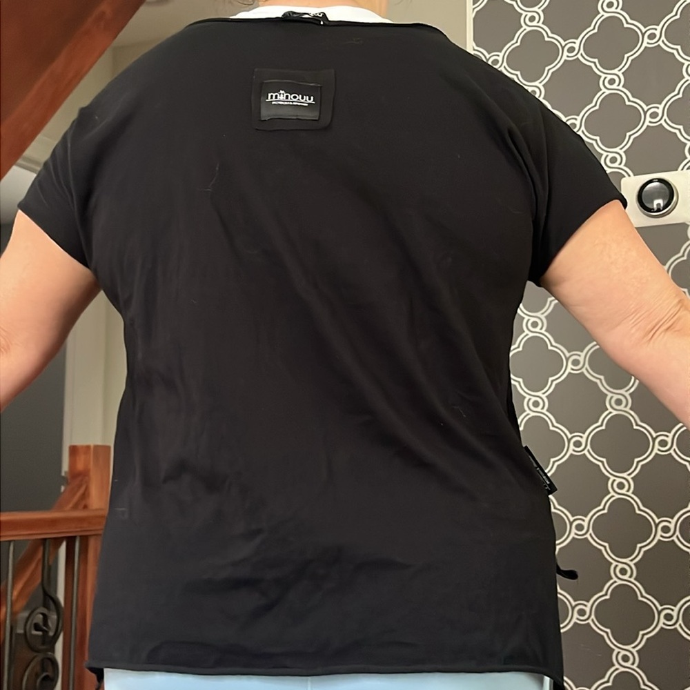 Black Hummingbird Graphic Women's Top - Picture 12 of 12